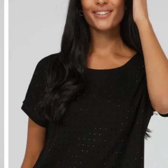 Sparkle Bundle Size 8 Studded Stiletto Pumps & Small Sequin Top NWT - Picture 9 of 9